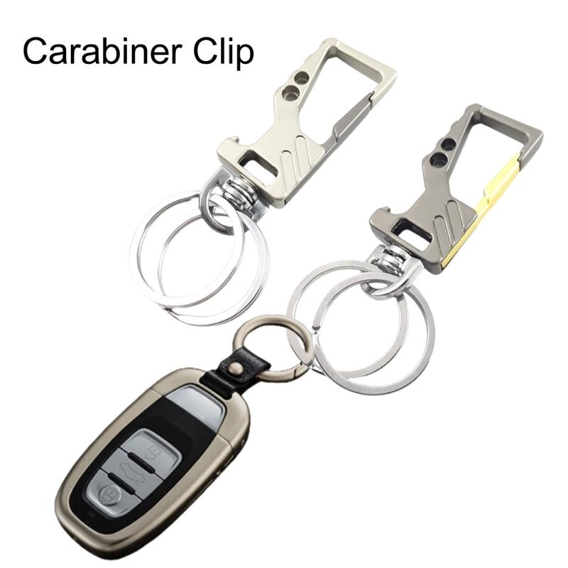 Multifunction Key Chains Automotive Key Holder Carabiner Clip Bottle Opener 2 Key Rings for Adults Heavy Duty Keychains
