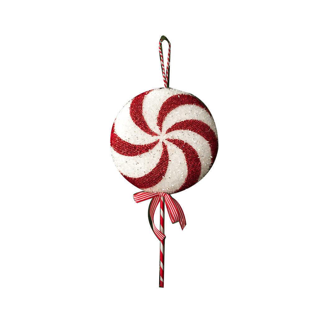 Red & White Candy Cane Ornaments, Christmas Balls, and Decorations Set