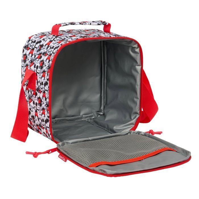 Glacière imperméable - safta - 20x15x20 cm - Rouge - Blanc - Isolation avancée - Design ergonomique - Doublure aluminium