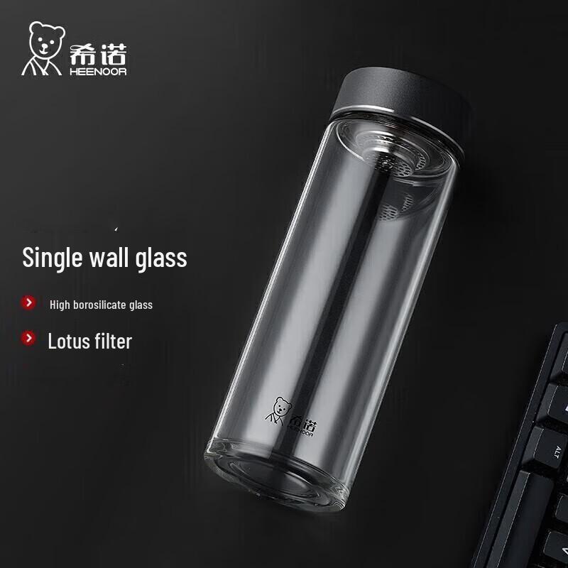 Large Capacity Single-Layer Glass Water Bottle