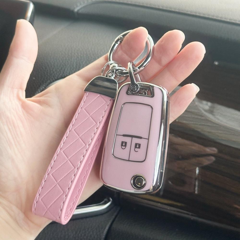 Key Fob Cover With Keychain Lanyard For Chevrolet Cruze Epica Lova Camaro Impala For Buick Opel Vauxhall Insignia Astra J Mokka
