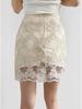 Elegant Summer Retro Jacquard Lace High-Waist Skirt for Women