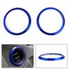 2PCS Car Aluminum Air Outlet Trim Cover Sticker Blue Fits For Subaru BRZ Toyota 86