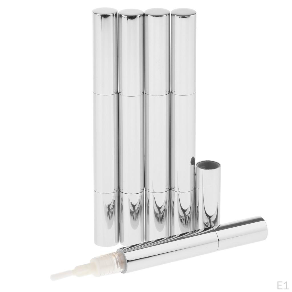 3ml/5ml Penna Vuota in Alluminio Twist Contenitore Olio Cuticole Cosmetico Tubetti Liquidi per Smalto per Unghie Confezione da 5