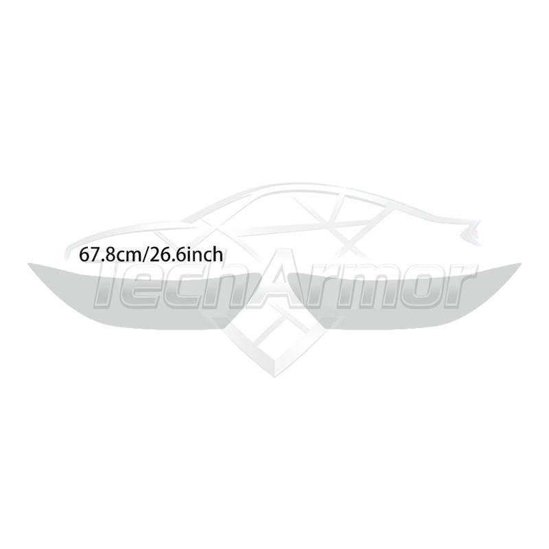 TPU Car Headlight Protective Film For Toyota RAV4 Hybrid 2019-2024 Transport & Smoke Anti-Scratch Auto External Accessories.