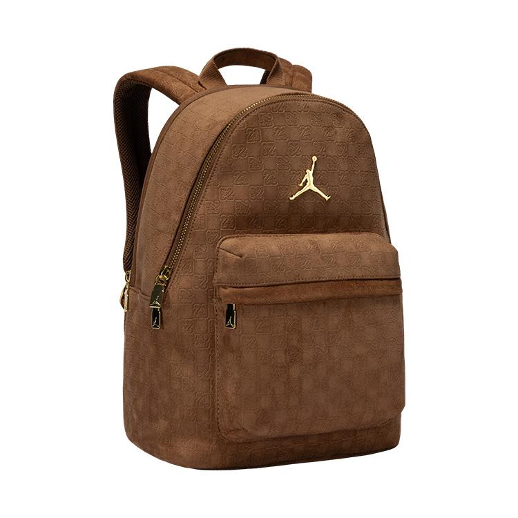New Jordan Faux Suede Backpack Tubas Unisex Light Brown JD2533180AD-002