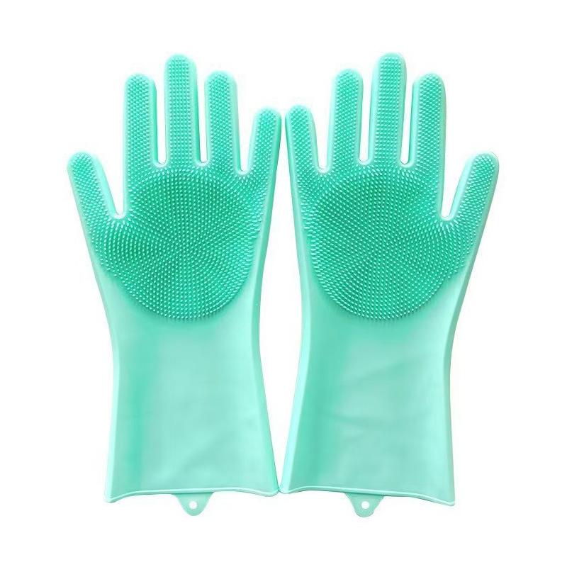 Pet Grooming Cleaning Gloves Dog Cat Bathing Shampoo Glove Scrubber Magic Dishwashing Cleanner Sponge Silicon Hair Removal Glove