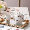 Ceramic Coffee Cups and Plates Afternoon Tea Mug Kettle Flower Tea Pot Water Bottle Water Cup Sugar Tank Milk Pot Coffee Pots