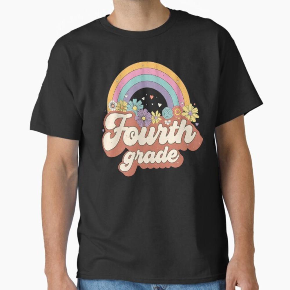 Крутая футболка для 4-го класса «Снова в школу, первый день 4-го класса», унисекс XXL