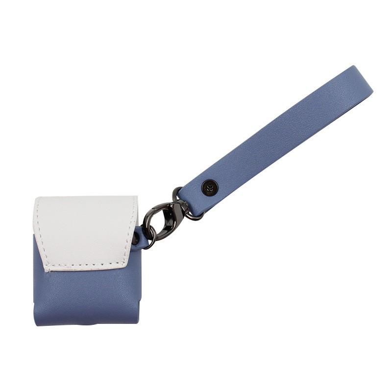 PU Leather AirPods Protective Case with Portable Anti-lost Lanyard