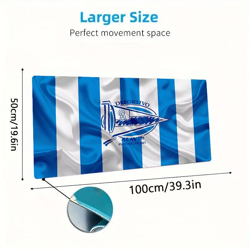 Deportivo Alaves Large Size Mouse Pad Large Gaming Table Cushion Non-slip Laptop Tablet Big Mousepad XXL Mat Mini PC Playmat With Lock edge