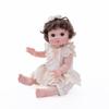 Bambola Rinata Carina Cloveray da 18 pollici, Bambola Bambino Vestibile con Grandi Occhi Rotondi, Bambola in Vinile, Giocattolo, Regalo di Compleanno, Regalo (Marrone)
