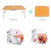 Outdoor Folding Table Bamboos Desktop Picnics Desk Portable Dining Table for Camping, Traveling, Barbecue, Beach