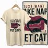 COOLMIND 100% cotton BEIGE cat print exclusive graphic women T shirt big size loose cotton cat lover women tshirt LOVELY cat tee