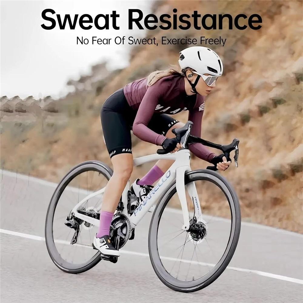 New Open Ear OWS Earphones Bluetooth 5.4 Wireless Headphones HiFi Sound Headset Touch Control Earbuds 10 Hours Playback for Android iOS Gym Sport  