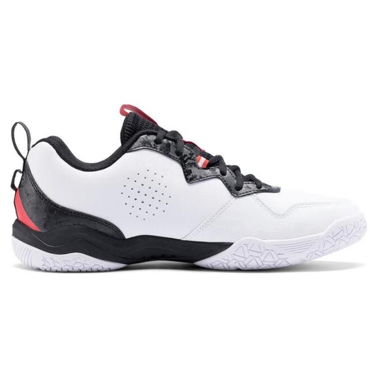 Li Ning CS6 Comfortable Slip Resistant, Abrasion Resistant, Breathable Low top Badminton Shoes Unisex White Black AYTS055-3