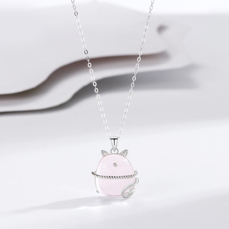Chinchilla Necklace Female Personality Versatile Niche Exquisite Design Sense Lucky Cat Necklace Gift Female