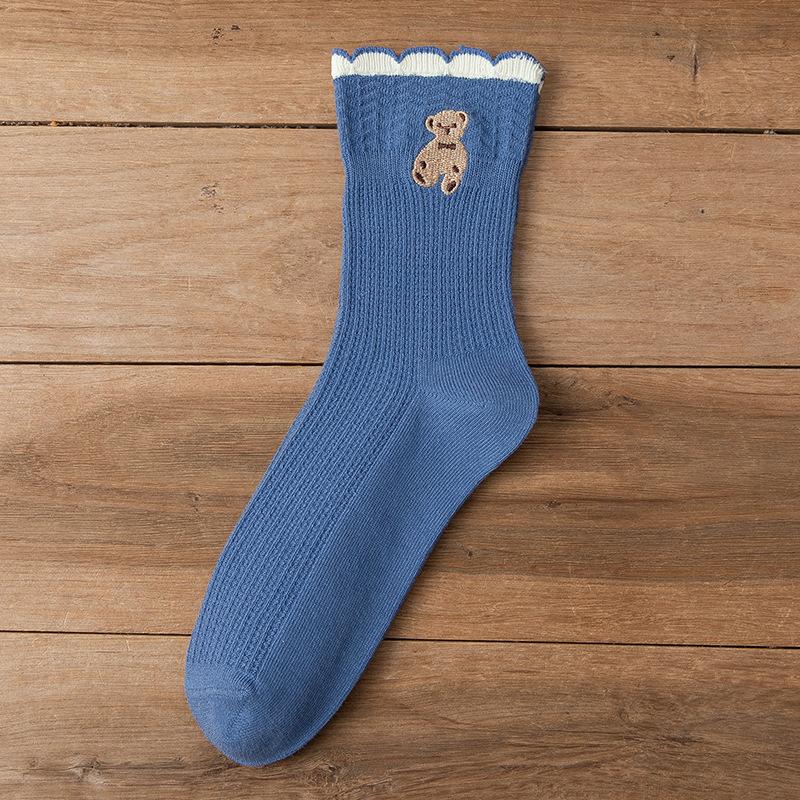 Female Spring and Autumn Fashion New Cotton Lovely Tube Socks