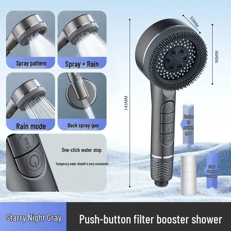 Love Rain Pressurized Handheld Shower Head Filter