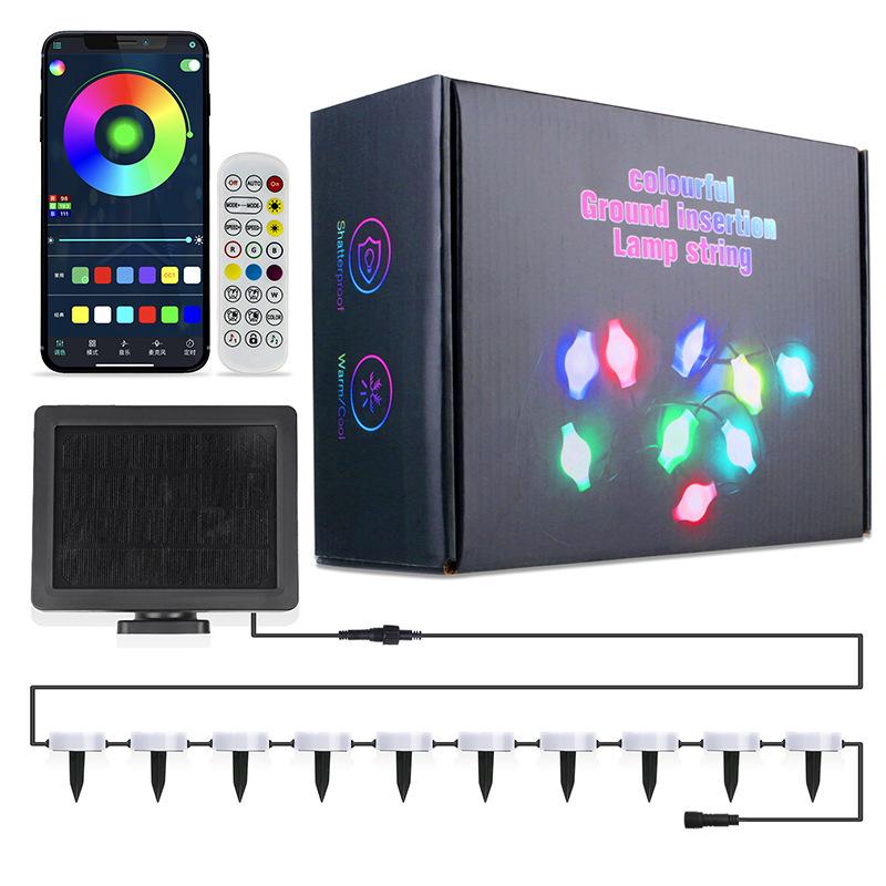 Waterproof Solar LED Bluetooth String Lights for Outdoor Yard Decoration
