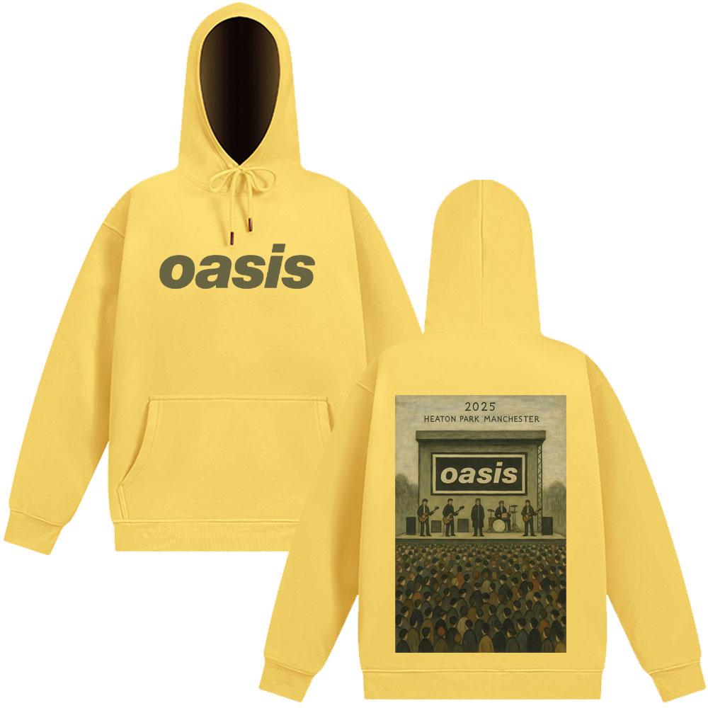 Oasis At Heaton Park Vintage Graphic Hoodies Men Women Sportswear Winter Oversized Fleece Harajuku Casual Pullover