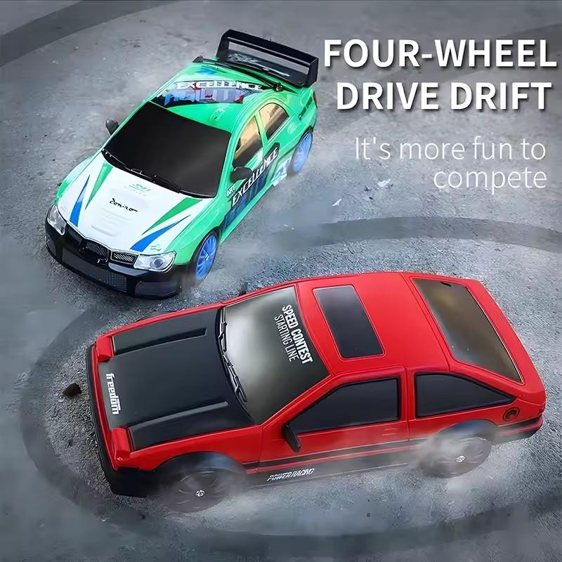 Rc Drift Car With Led Light Remote Control Vehicle Ae86 Professional High Speed Racing Toys For Kids Children Adults Gifts