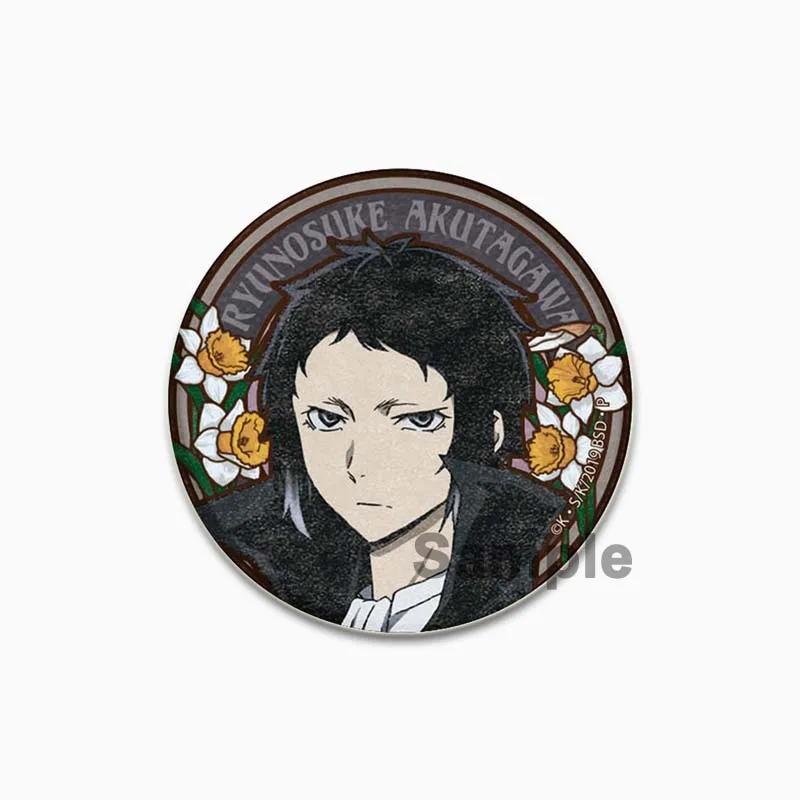 

32/44/58 мм Рюноскэ Акутагава Накахара Чуя Эдогава Рампо значок аниме косплей брошь булавки для одежды аксессуары ювелирные изделия воротник 44 58 мм 32mm(1.26in)
