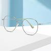 Metal Student Polygon Nearsighted Glasses For Women Men Rose Gold Frame Minus Sight Eyeglasses Prescription 0 -0.5 -0.75 To -6.0
