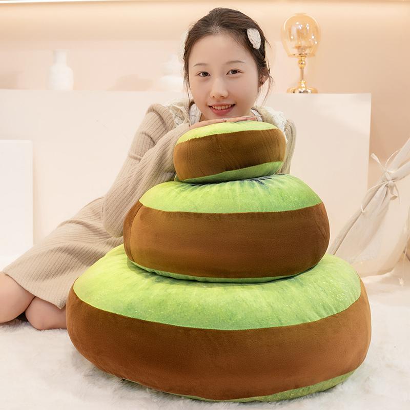 20-60CM Kawai Cartoon Simulation Anime Kiwi Fruit Filling Toy Multi Functional Kiwi Pillow Cushion Doll Children's Gift