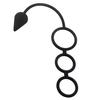 Men Time Delay Three Ring Cock Penis Lock Anal Butt Plug Prostate Massager Sex Toys