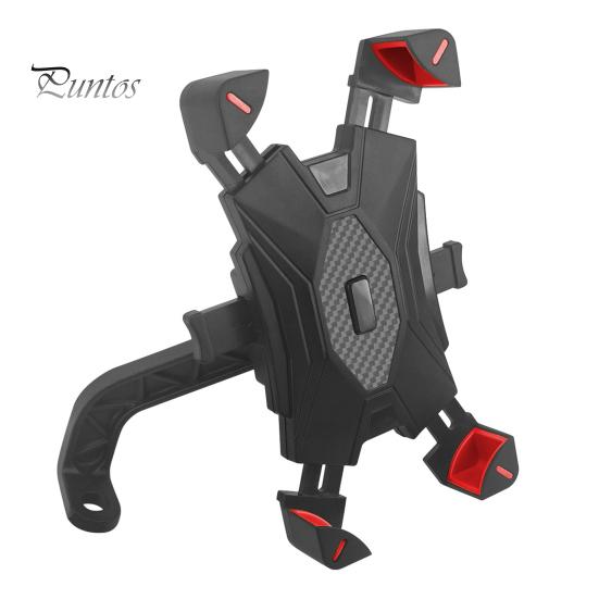 Mobile Phone Holder No Button Blocking Anti-skid Four Corner Locking Convenient Operation Cellphone Containing Bicycle Phone Rack Mobile Phone