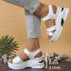 Women Platform Wedge Sandals Summer Fashion Comfortable Shoes Women Light Casual Velcro Beach Shoes