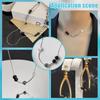 60Pcs 6 Styles 304 Stainless Steel Tube Beads, Curved Tube, Golden & Stainless Steel Color, 15~25x2mm, Hole: 1.4~1.5mm, 10pcs/style