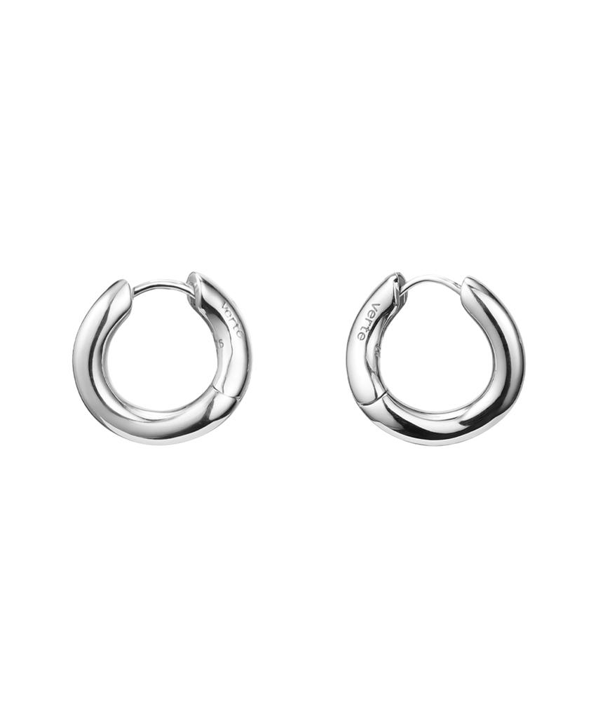 Verte [925 Silver] Deux.Silver.220 / Vague Earring (Silver)