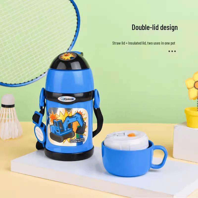 Zojirushi Kids Dual-Use Insulated Stainless Steel Bottle