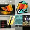 Colorful Motorcycles Helmets Visors Lens Windshield Helmets Lens Visors Motorcycles Helmets Visors Lens Day & Night Wear