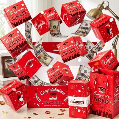 Graduation Theme Graduation Explosion Box Wrapping Card Cash Gift Box  Money Gift