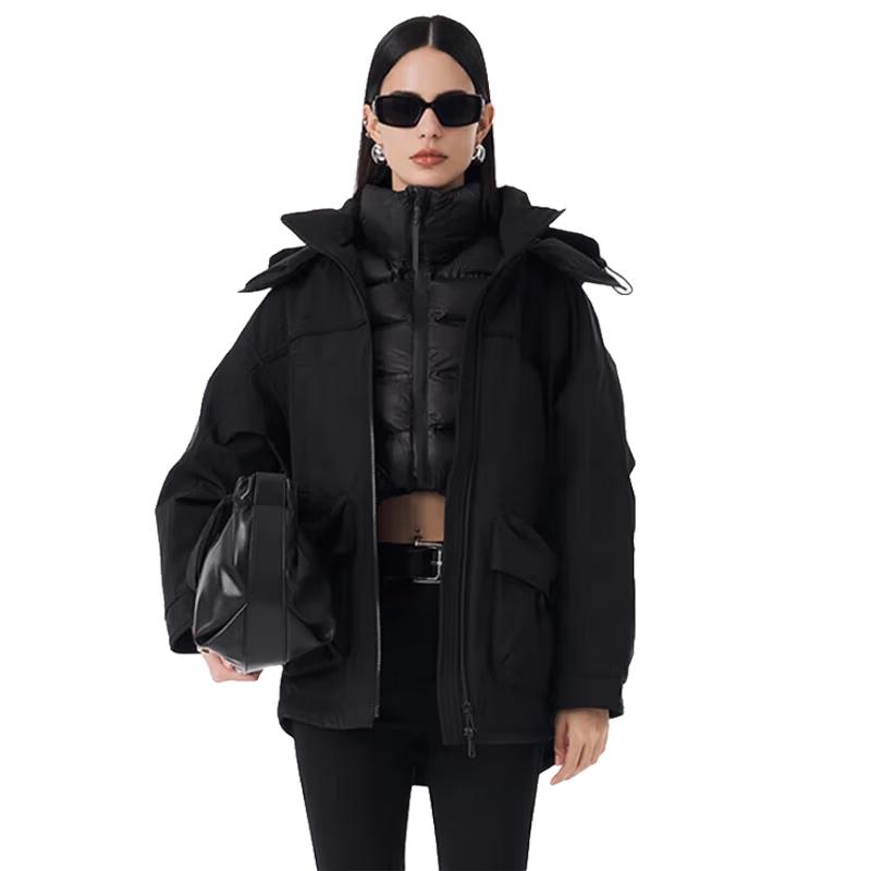 Jin Yujie Women's Printed Mid-Length 90% Down Parka