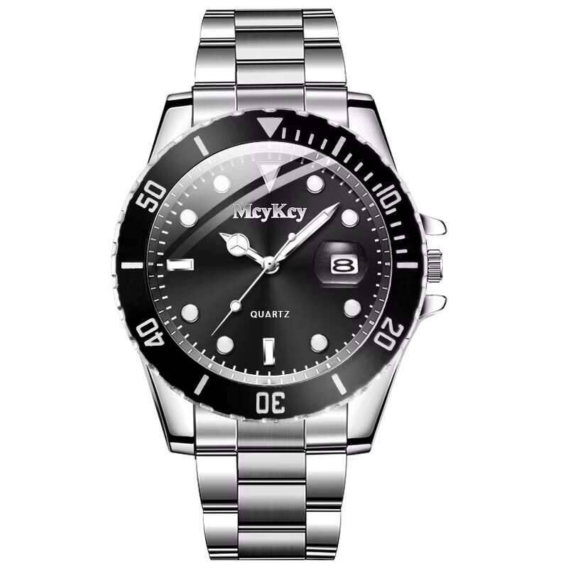 

Роскошные мужские кварцевые часы с большим циферблатом, модные часы-календарь, мужские бизнес-часы Reloj Hombre