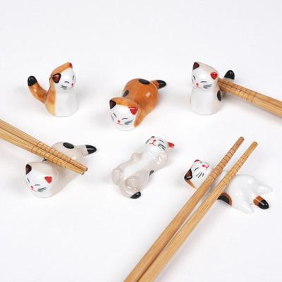 Katzenlöffel Stäbchenhalter Set von 6