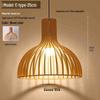 Zen Japanese Wood Pendant Light for Tea Rooms, Restaurants, Bedrooms, and Living Rooms
