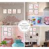 ULEGIE Coquette Pink Bow Preppy Wall Art Decor Set of 4, Coquette Room Decor, Cherry Balloon Dog Preppy Room Decor, Girly Pink Posters Prints for