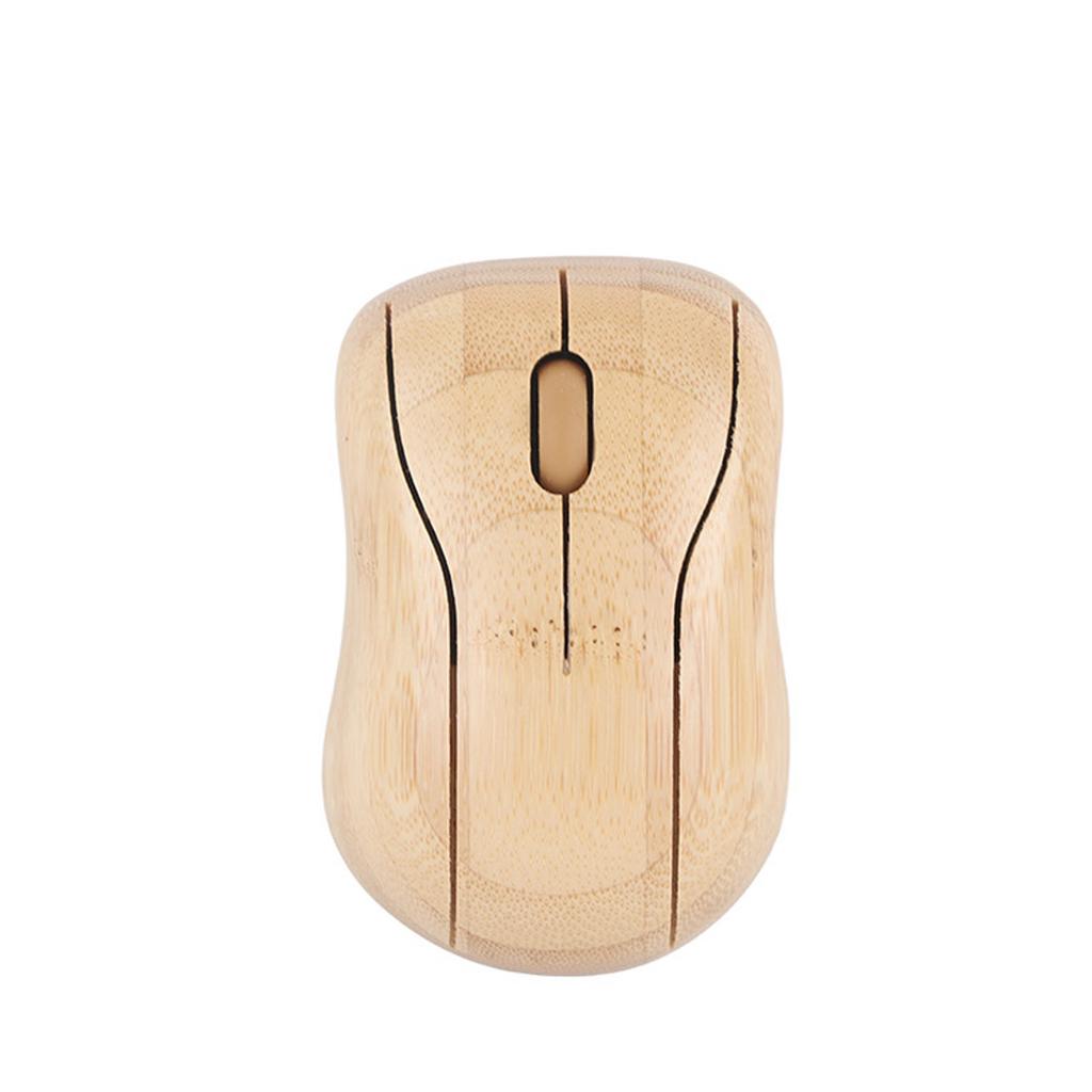 Datamaskin trådløse enheter 2,4 GHz trådløs tilkobling Plug and Play Bamboo Wood Datakontroll