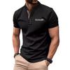2024 Men's Trendy Casual Stand Collar Short Sleeve Polo Shirt