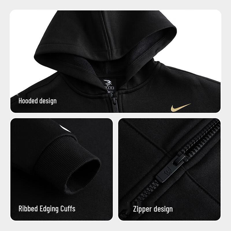 NIKE3BRAND Kids' Full-Zip Fleece Hoodie