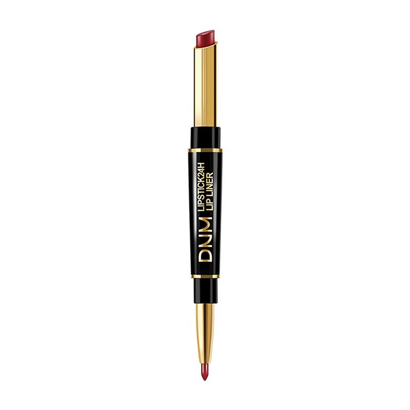 Double-Ended Non-Stick Cup Long Lasting Lipstick Lip Liner High Pigmented Waterproof Valentine S Day Gifts A