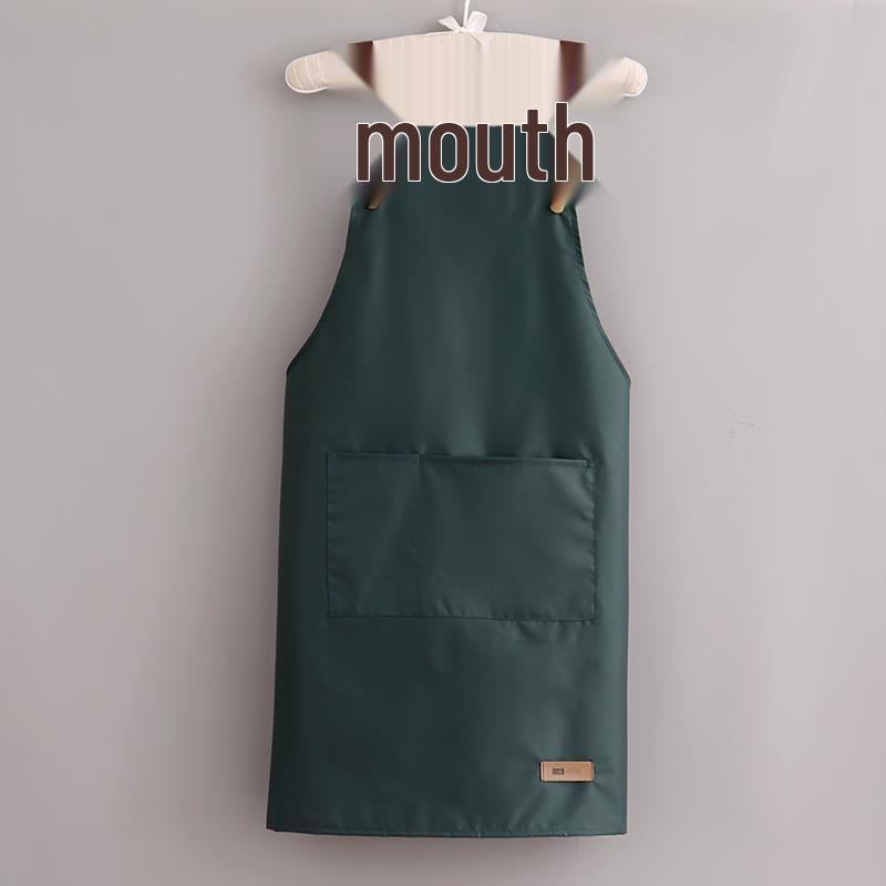 Korean Style Waterproof Unisex Kitchen Apron with Custom Logo