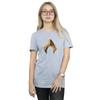 DC Comics Womens/Ladies Aquaman Emblem Cotton Boyfriend T-Shirt