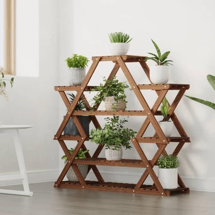 VidaXL Support à fleurs 110x25x105 cm bois massif de sapin 362877