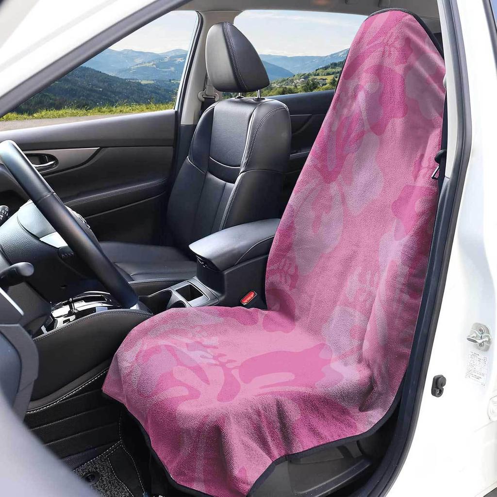 Universal Car Seat Towel Cover: Front Seat Protector for Gym, Workout, All Seasons